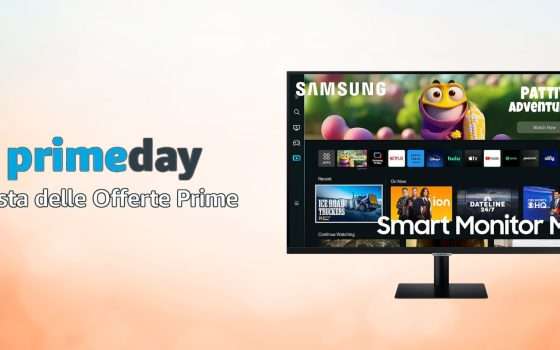 Smart Monitor M5 di Samsung è in SCONTO per la Festa delle Offerte Prime