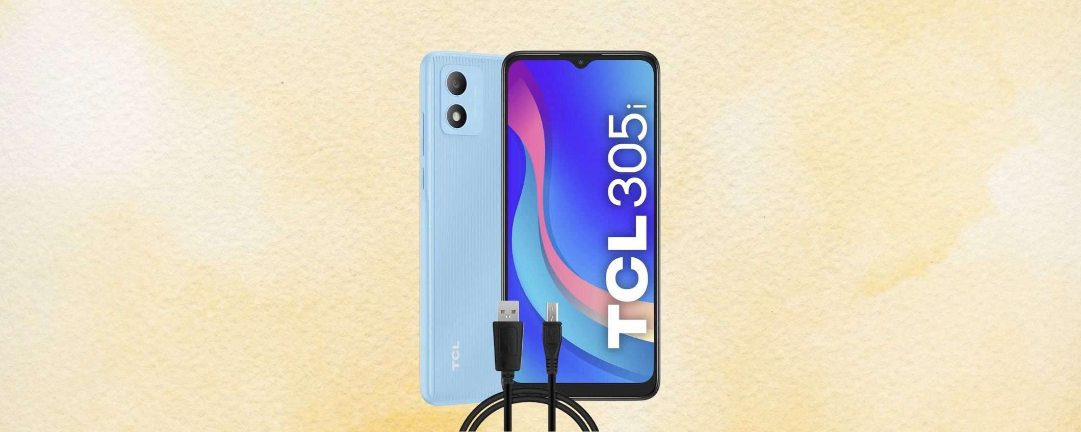 Smartphone TCL super economico con potente batteria a 74€ su Amazon