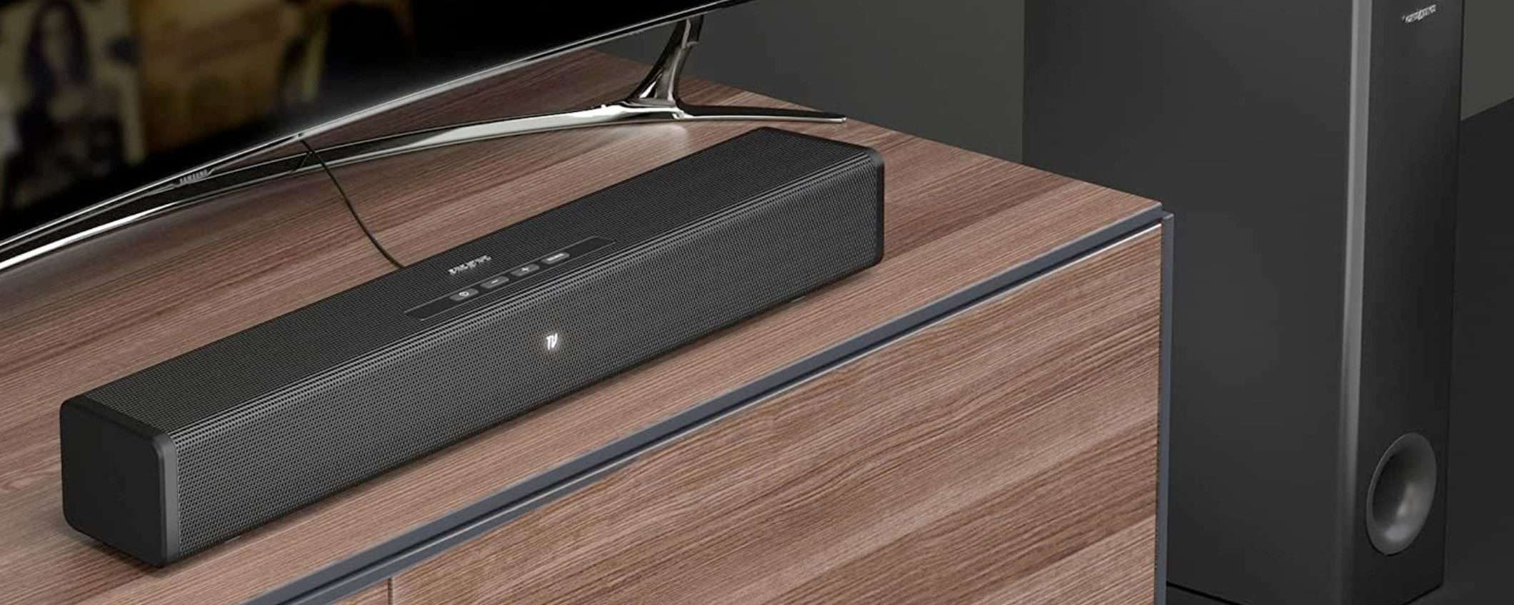 Soundbar e subwoofer Creative Stage 360: attiva il coupon e risparmia