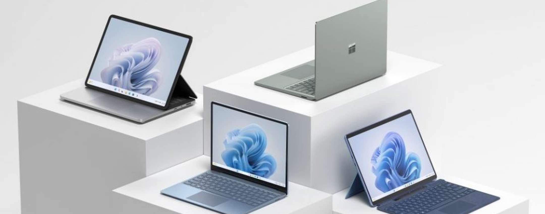 Surface Laptop Studio 2 e Laptop Go 3