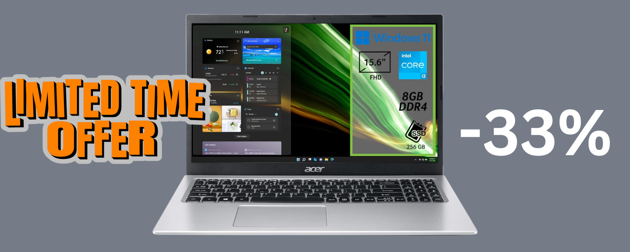 SUPER offerta, portatile Acer Aspire 3 a soli 369€