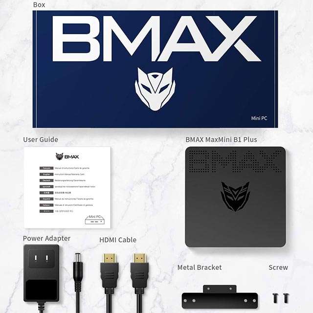 BMAX B1 Plus: cosa contiene la confezione del Mini PC