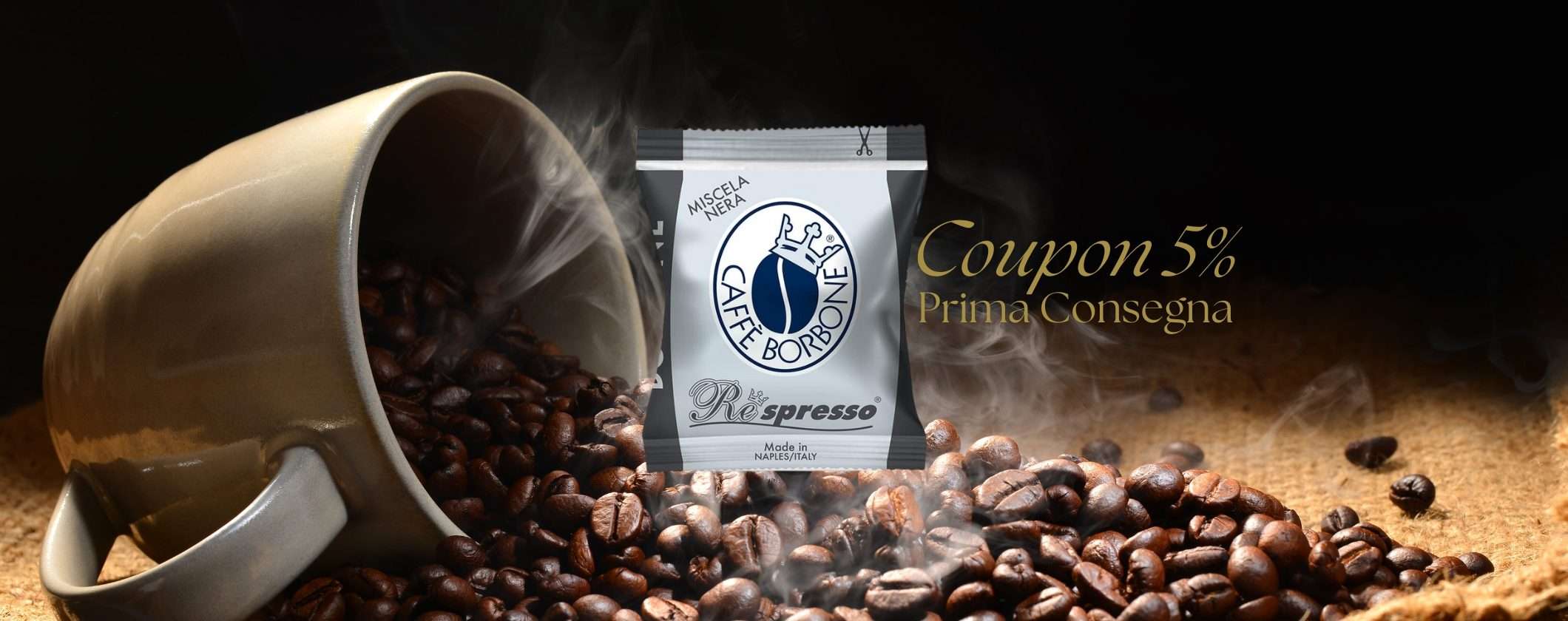 Capsule Caffè Borbone Nespresso: sfrutta il 5% sulla prima consegna