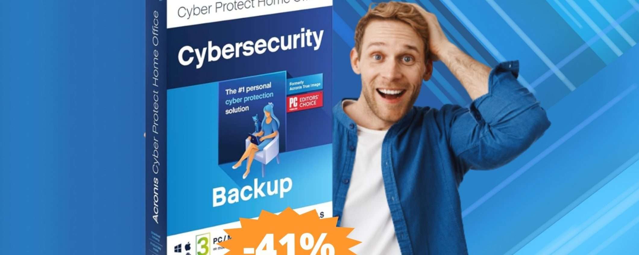 Acronis Cyber Protect Home Office 2023: MEGA sconto del 41%