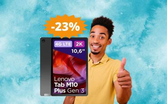 Lenovo Tab M10 Plus: l'OCCASIONE che stavi cercando