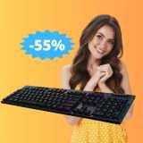 Logitech G915 LIGHTSPEED: sconto FOLLE del 55% su Amazon