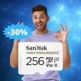 Micro SD SanDisk 256GB High Endurance: MEGA sconto del 30%