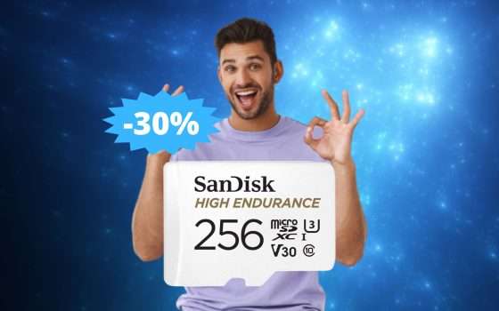 Micro SD SanDisk 256GB High Endurance: MEGA sconto del 30%