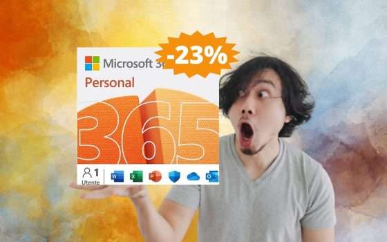Microsoft 365 Personal: SUPER sconto del 23% su Amazon