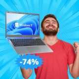 Notebook SGIN: sconto ASSURDO del 74% su Amazon
