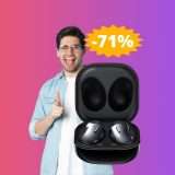 Samsung Galaxy Buds Live: sconto ASSURDO del 71%