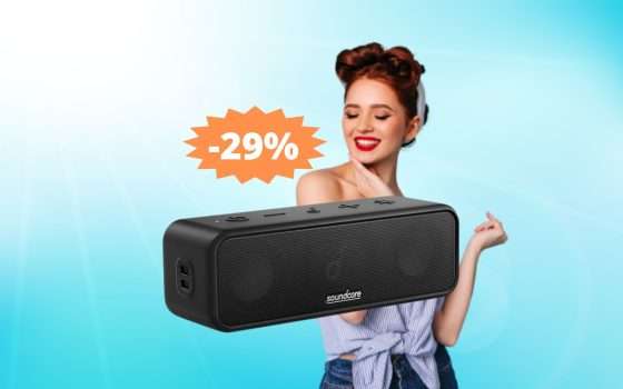 Speaker Bluetooth Anker Soundcore 3: MEGA sconto del 29%