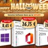 Halloween, licenze Godeal24 per Office 2021 Pro a 26,75€, Windows 10 Pro a 8,65€