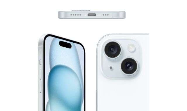 iPhone 15 azzurro