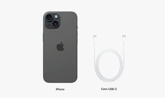 iPhone 15 contenuti confezione