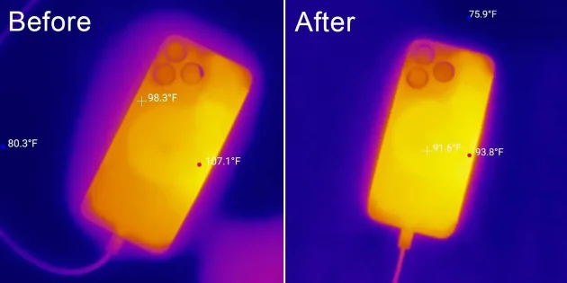 Test termocamera iPhone 15 Pro Max