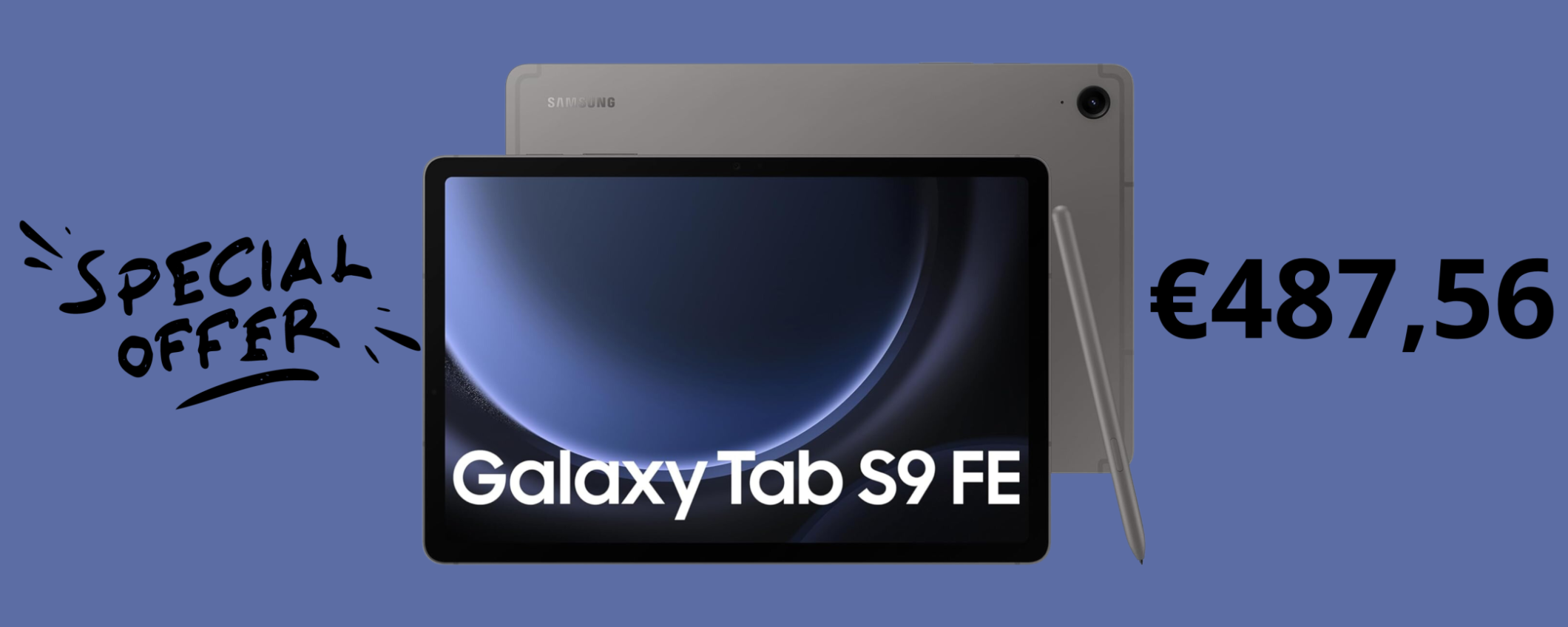Samsung Galaxy Tab S9 FE in super sconto a 488,28€