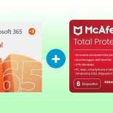 Microsoft 365+McAfee Total Protection in sconto del 66%
