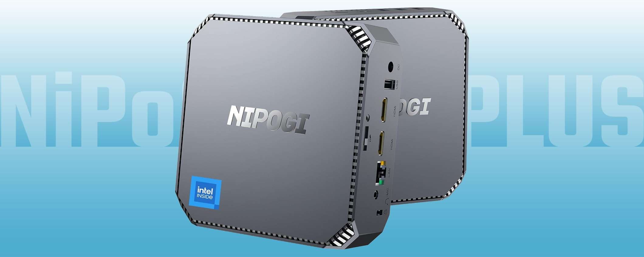 Il nuovo Mini PC di NiPoGi a -50%: super coupon Amazon