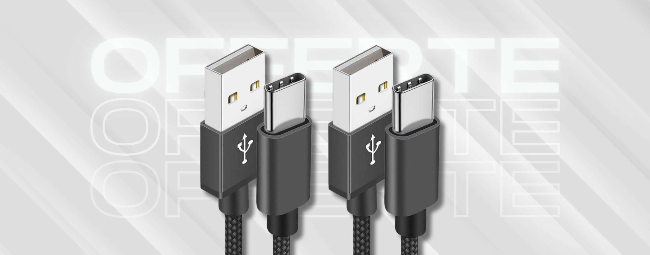 Cavo USB tipo C per Blackview BL5000 ricarica rapida – Cavo di ricarica / sincronizzazione rapida trasferimento dati – Cavo 3 metri