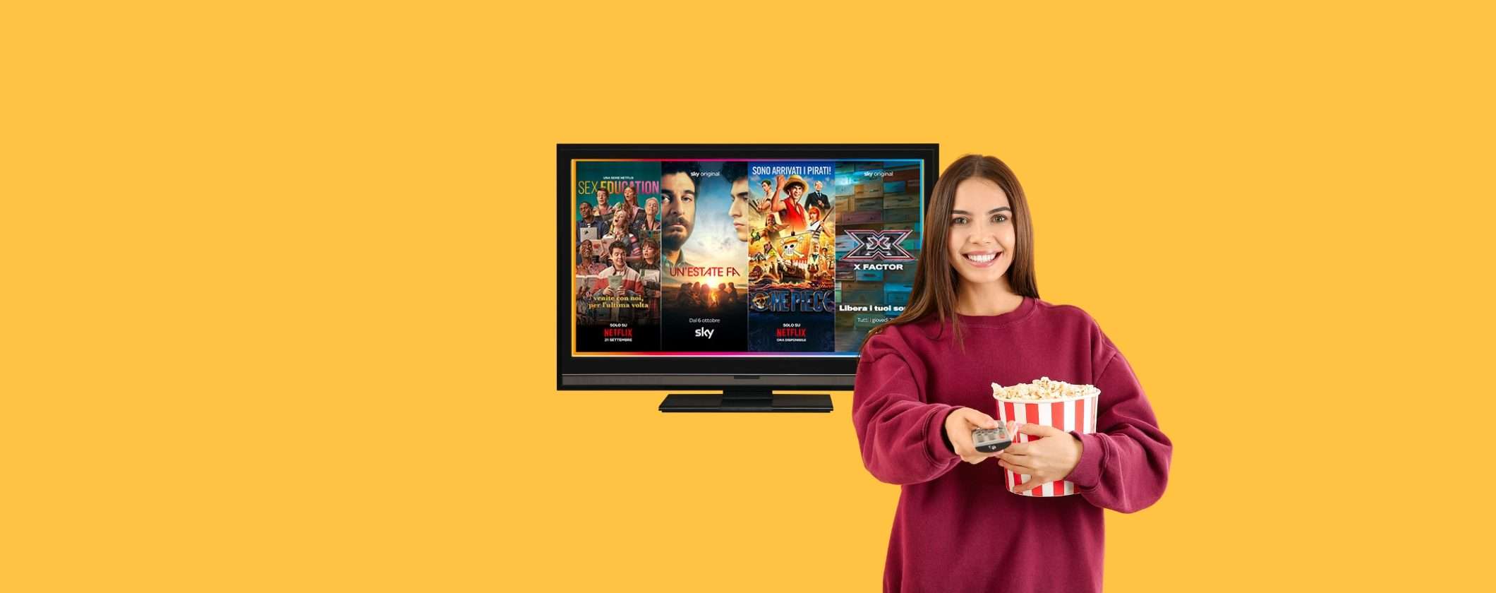 Sky TV + Netflix in REGALO a soli 14,90€