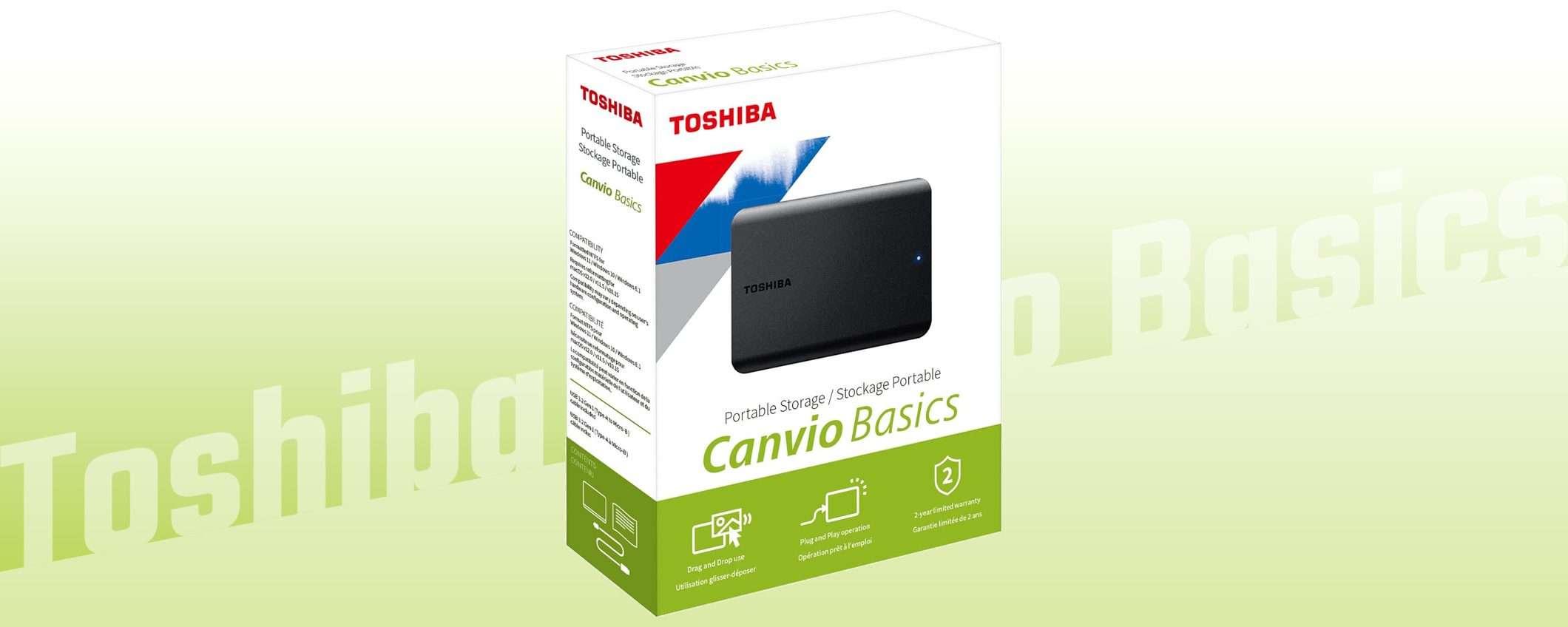 HDD Toshiba da 2 TB a 59€: affare nella eBay Tech Week