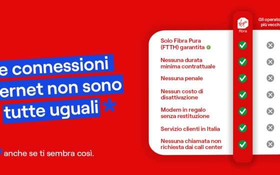 Virgin non è uguale alle altre, solo Fibra Pura