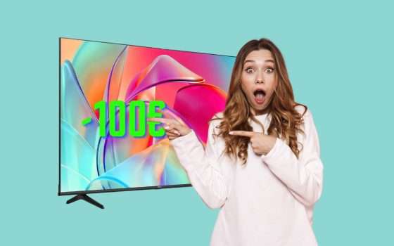 100€ di SCONTO per la TV Hisense QLED 4K da 43