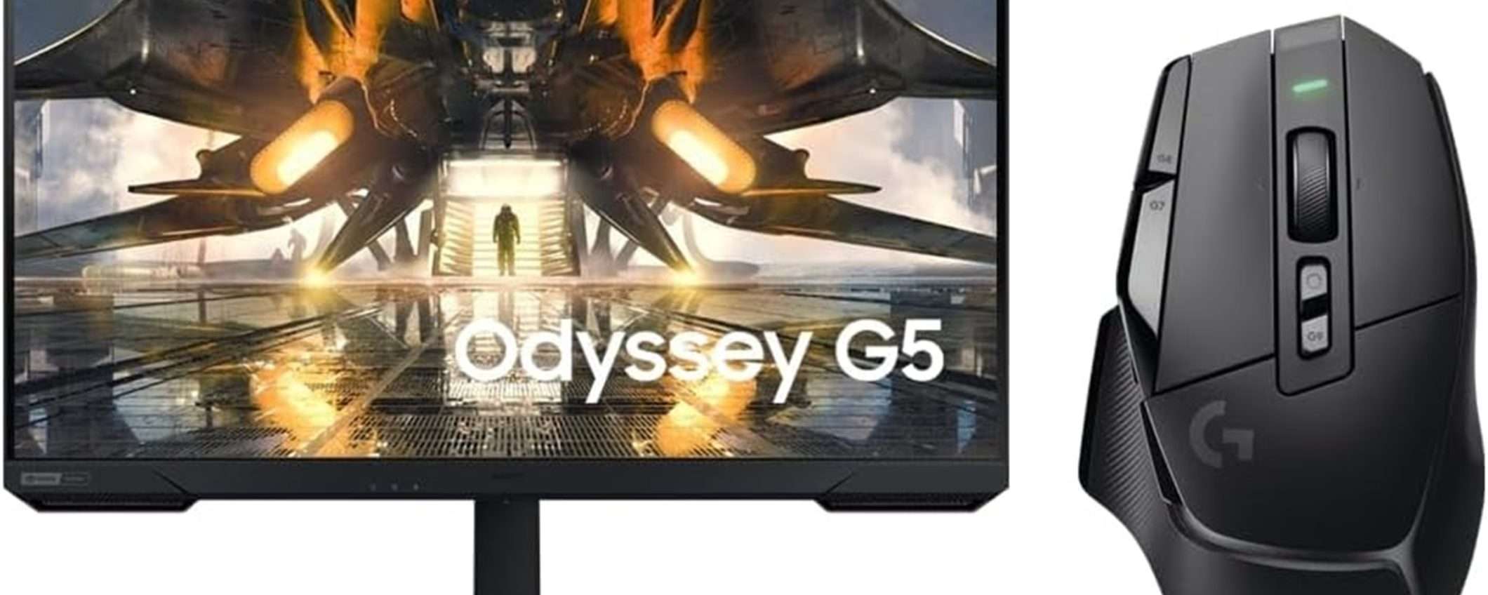Logitech G G502 X LIGHTSPEED + monitor Samsung Gaming Odyssey G5: PREZZONE su Amazon!