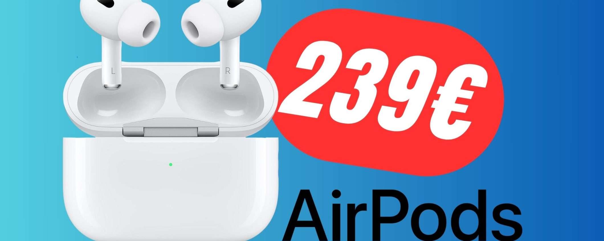 Gli Apple AirPods Pro di 2ª generazione CROLLANO DI PREZZO su Amazon