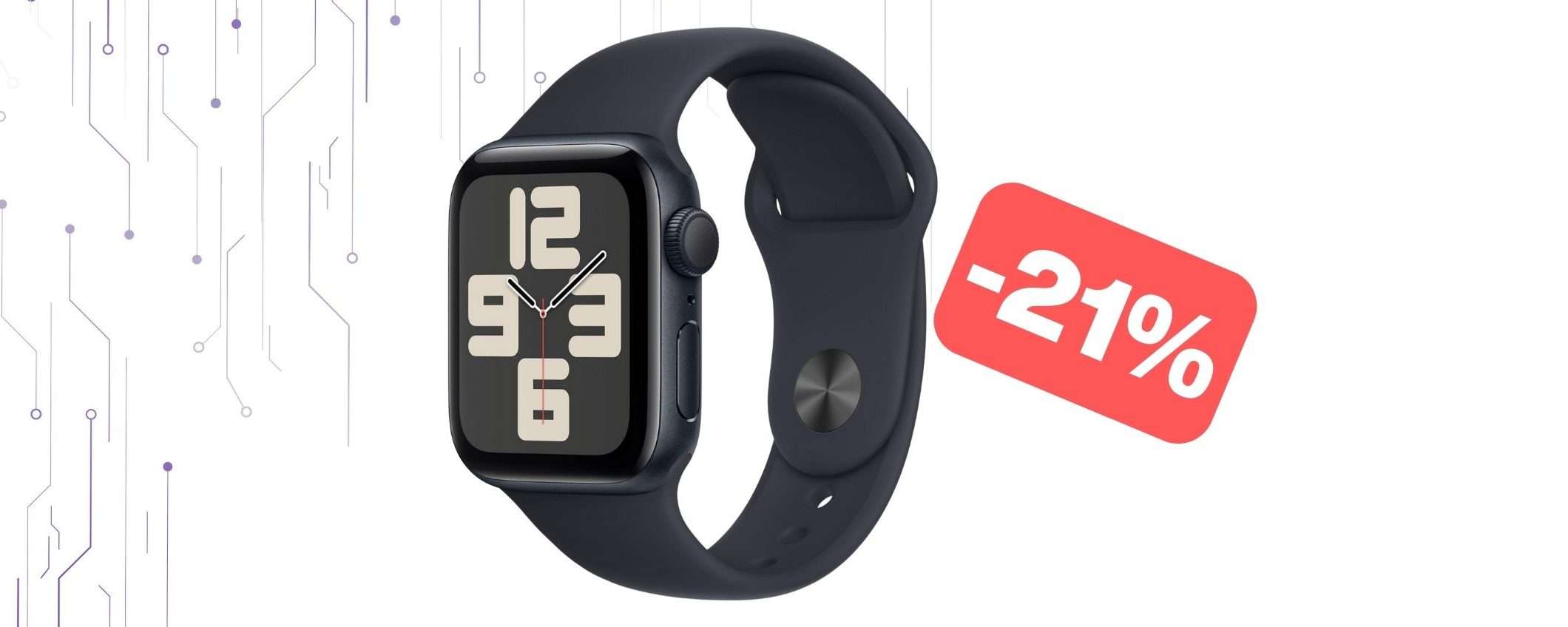 Apple Watch SE 2023: offerta al MINIMO STORICO su Amazon (-21%)
