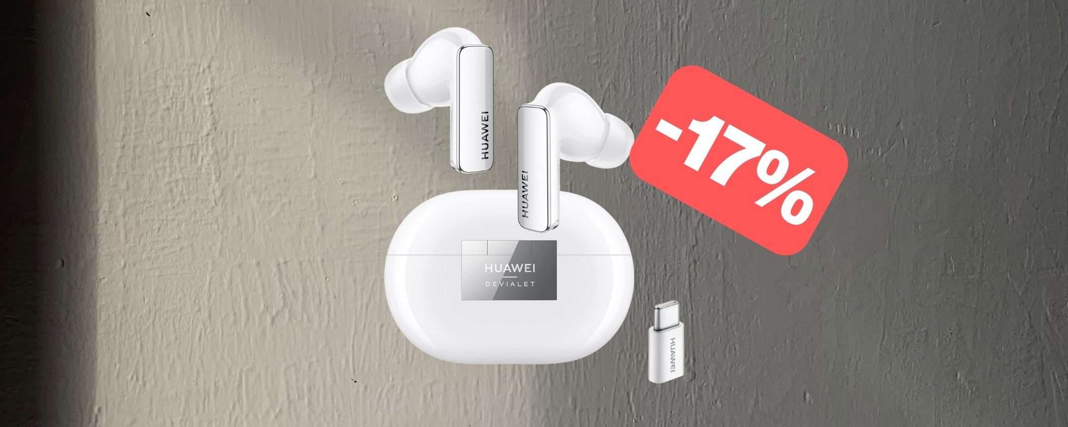 Huawei FreeBuds Pro 2: ottimi auricolari in sconto su Amazon (-17%)