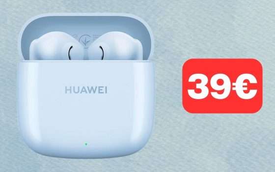 Auricolari Huawei FreeBuds 2 a prezzo STRACCIATO su Amazon (39€)