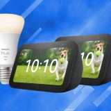 Echo Show 5: 2 pezzi con lampadina LED Philips, bundle in SCONTO