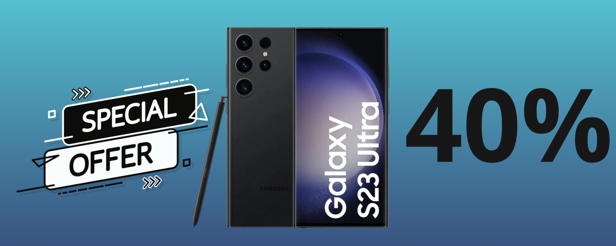 Galaxy S23 Ultra 5G con 256GB in SUPER sconto del 40%,