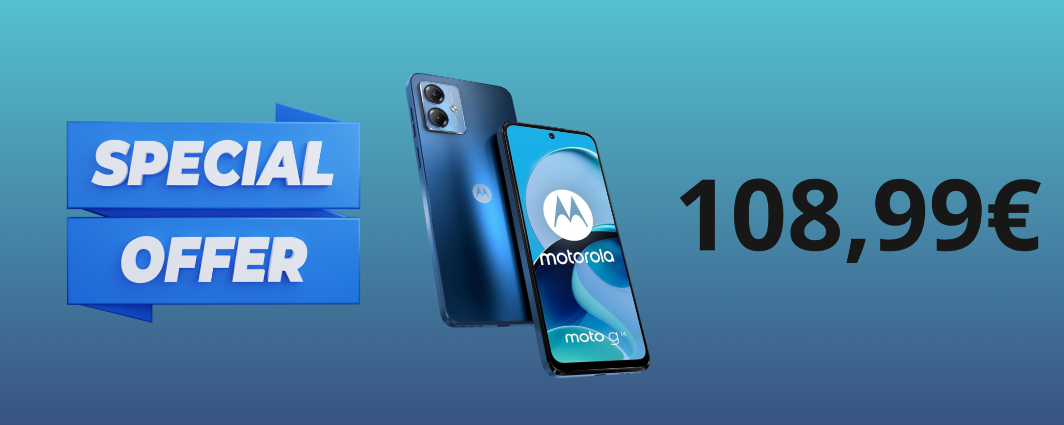 Motorola moto g14, per 108,99€ non si può chiedere di meglio