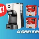 SCONTO INCREDIBILE per la macchina da caffè Lavazza + 64 Capsule!