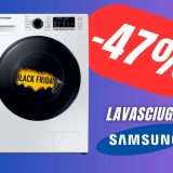 La Lavasciuga Samsung costa solo 479€ con lo SCONTO del -47% su Amazon!