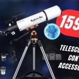 Osserva lo spazio dalla tua cameretta con il Telescopio Astronomico a soli 159€!