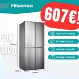 Risparmia 191€ col COUPON sul Frigorifero 4 Porte di Hisense su Amazon