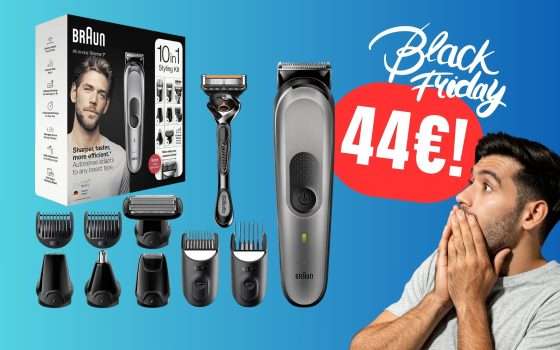 Il Kit Completo di Braun con Rasoio, Regolabarba e Tagliacapelli a un PREZZO FOLLE