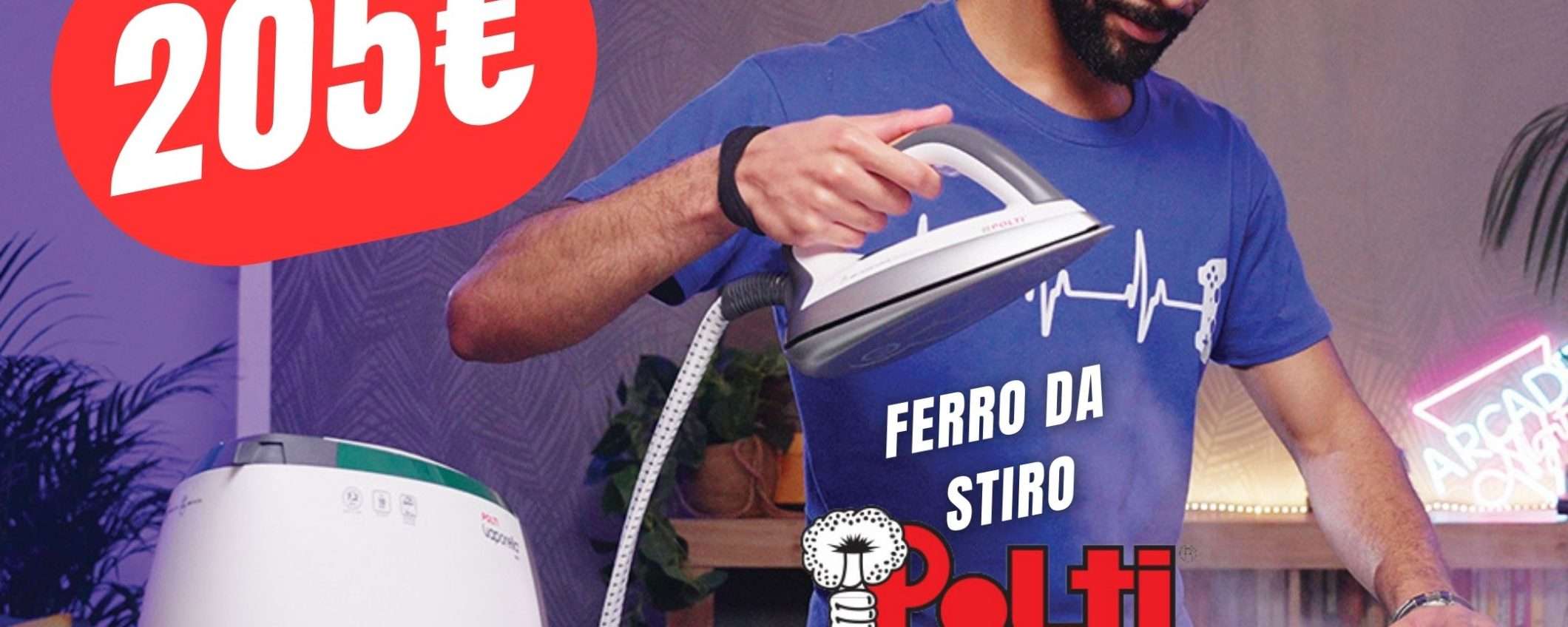 SCONTO + COUPON per il Ferro da Stiro Polti Vaporella su Amazon!