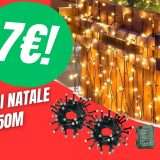 Preparati per il Natale con queste Luci LED da 50M a soli 7€  col COUPON ESLCUSIVO