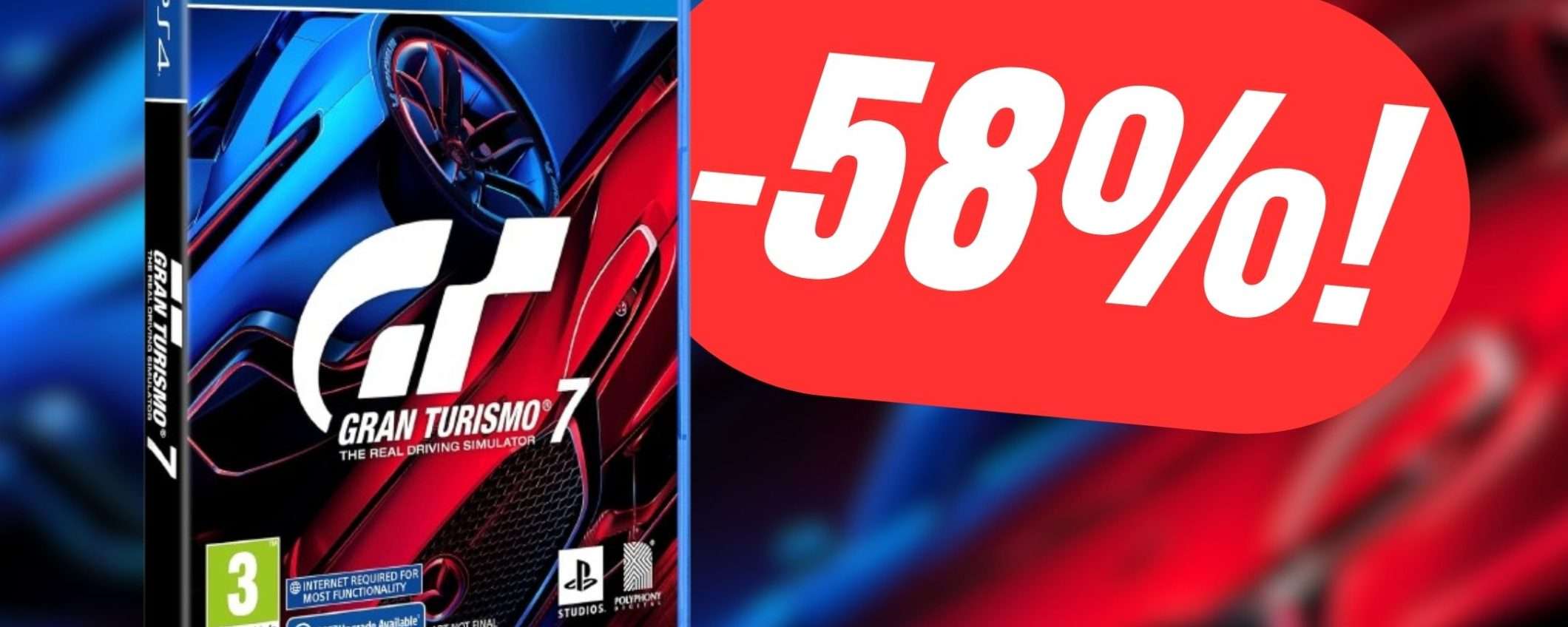 Gran Turismo 7 per PS4 CROLLA a meno di 30€ su Amazon!