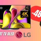 Questa TV OLED di LG 4K crolla del -48%: uno SCONTO PAZZESCO