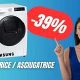 Questa Lavatrice-Asciugatrice di Samsung è Super Tecnologica (e SUPER SCONTATA)