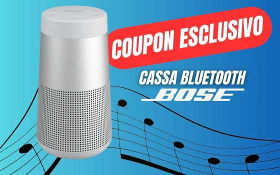 Acquista la bellissima Cassa Bluetooth di Bose in SCONTO grazie al COUPON ESLCUSIVO