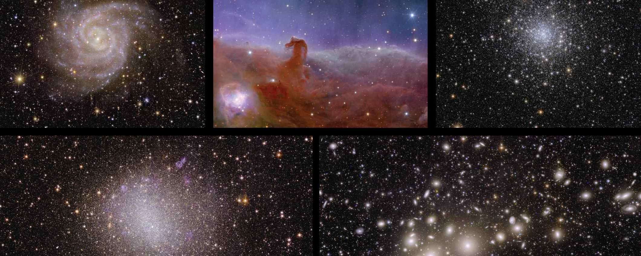 Euclid scatta le prime cinque immagini del cosmo