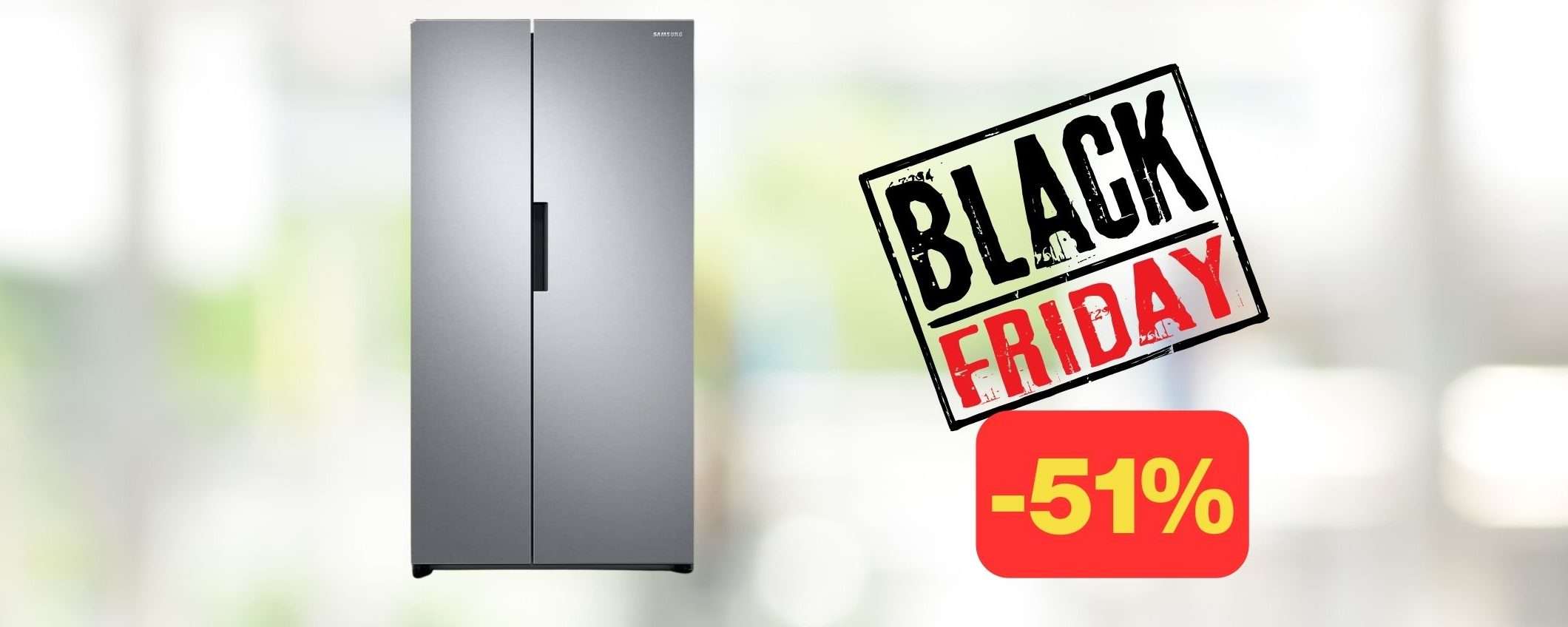 Black Friday Amazon: frigorifero Samsung Side by Side in MEGA sconto (-51%)