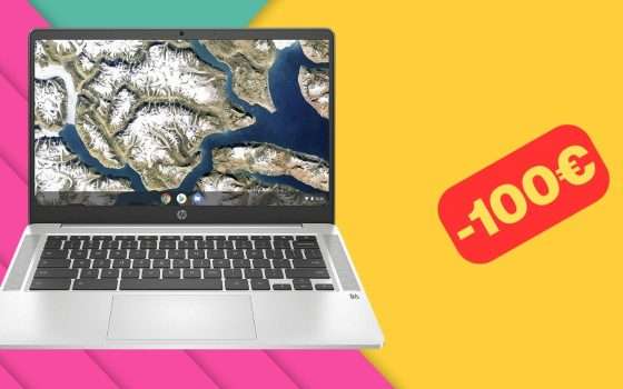 Chromebook HP per lavoro o università: solo 249,99€ su Amazon (-29%)